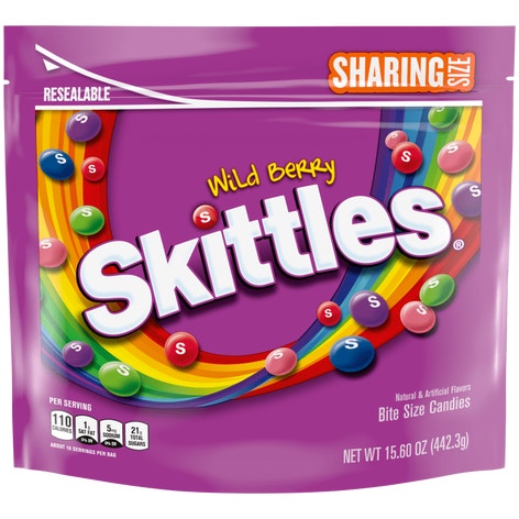 SKITTLES Wild Berry Sharing Size Candy Bag, 15.6 oz