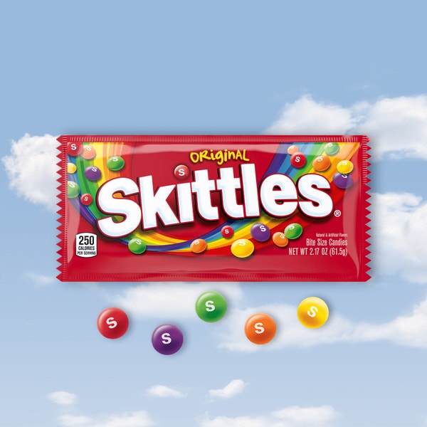 SKITTLES Original Fruity Candy Single Pack, 2.17 oz